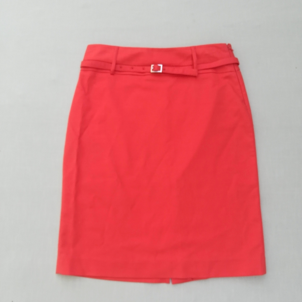 Melon Orange Pencil Skirt